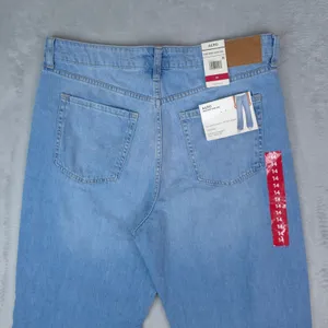 Aeropostale Jeans Womens 14 (36x33) Blue High Rise Wide Leg 100% Cotton‎ 90s New thumbnail 4