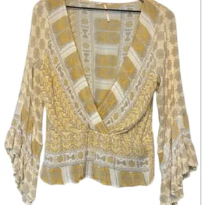 Free People Gold and Cream Women's Top thumbnail 9
