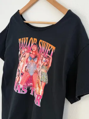 Taylor Swift Eras Tour Black Graphic Off the Shoulder T-Shirt thumbnail 9