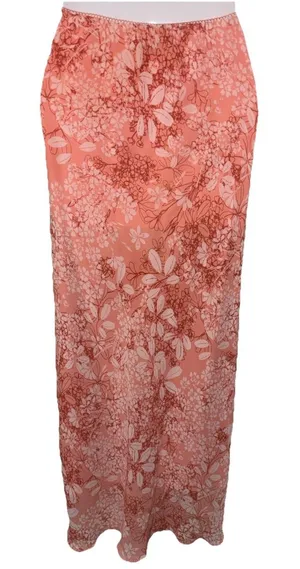 Wild Fable Women’s Floral Maxi Skirt XL Pink Coquette Romantic Spring thumbnail 1