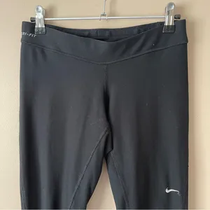 NIKE | Black Full Length Zipper Ankle Leggings Sz S thumbnail 3