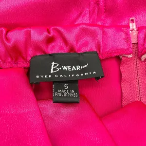 B Wear Too Womens Dress Mini Satin Pink Size 5 Glam Going Out‎ Party Cocktail thumbnail 8