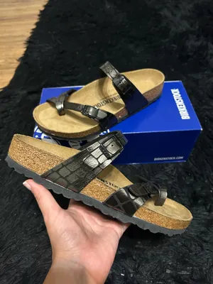 Birkenstock Mayari black metallic gladiator sandals shoes new thumbnail 8