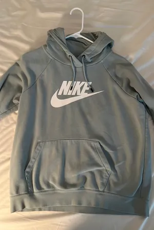 Light Blue Hoodie Pullover thumbnail 1