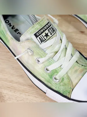 Converse Chuck Taylor All Star Shoreline‎ Slip On Sneakers Tie Dye Green 7.5 thumbnail 7