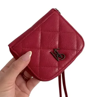 Steve Madden Red Quilted Wallet thumbnail 1