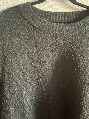 American Eagle Soft Black Knit Sweater Size Medium M Long Sleeve Crew Neck thumbnail 3