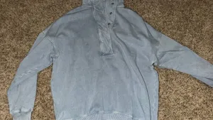Aerie Light Blue Quarter-Zip thumbnail 7