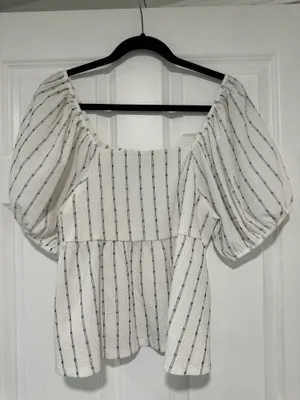 Madewell Puff Sleeve Top thumbnail 1