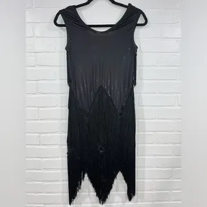 Weissman’s Flapper Costume Dance Dress 🖤💃🏻 Black thumbnail 2