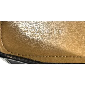 Coach Fonda A2934 Loafers 10B Black Suede Patent Leather Logo Driving Loafers thumbnail 6