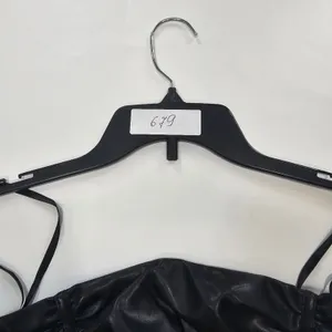 Superdown Lily Ruched Mini Dress in Black Small thumbnail 13