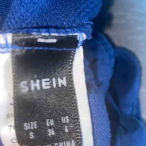 SHEIN BASICS Drawstring Waist Solid Blue Sweatpants thumbnail 9