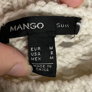 Mango MNG Suit Open Cable Knit Aran‎ Beige fisherman Sweater Size S thumbnail 5