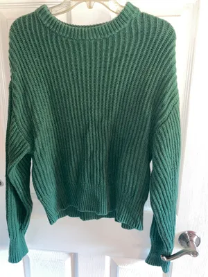 A New Day Green Sweater thumbnail 1