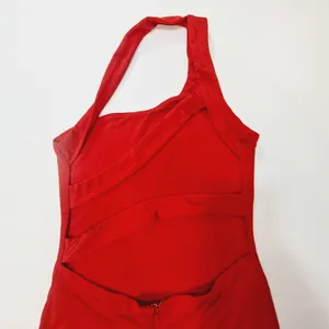 Superdown Davey Strappy Back Dress in Red XS thumbnail 9