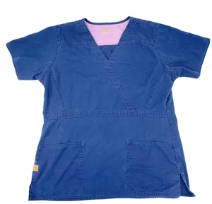 Carhartt Women's Navy Blue Short Sleeve Ripstop V-neck Nursing Scrub Top Medium thumbnail 1