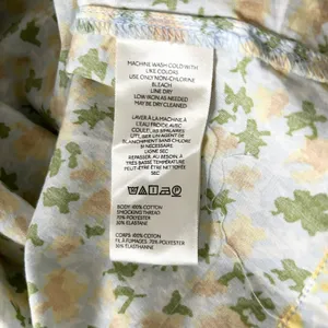 Free People Lavender Daze Floral Smocked Midi Dress Yellow Green Cotton Medium thumbnail 6