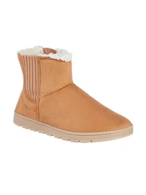 Isotoner / Outdoor Faux Fur Lined Boot Slippers Buckskin Brown XL (9.5-10) thumbnail 9