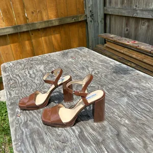 Emberly Platform Sandal by Steve‎ Madden brown size 11 thumbnail 6