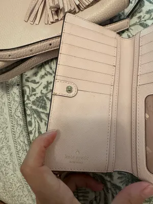 Medium Pink Kate Spade Purse with wallet  thumbnail 11
