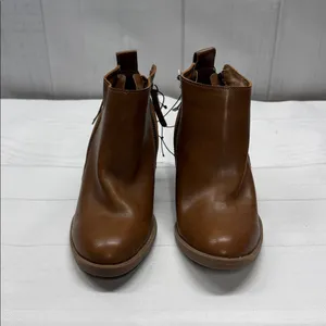 DV by Dolce Vita NEW Jameson Cognac Brown Double Zip Chunky Heel Ankle Booties 7 thumbnail 3
