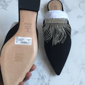 Shultz Eliora Rhinestone Fringe Mules size 7 NEW thumbnail 8