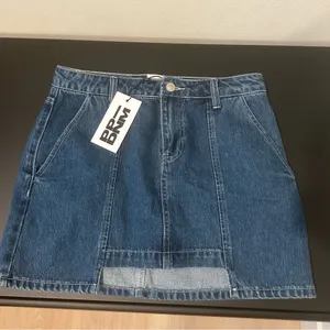 Princess Polly Trevina Denim Mini Skirt Mid Wash thumbnail 6
