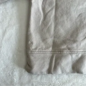 Athleta Retroplush Revive 1/4 Zip Sweatshirt Cream Women’s Size Small thumbnail 13