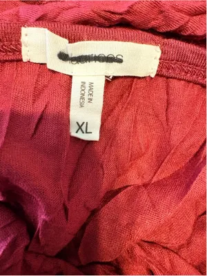 Maurices Burgundy Crinkled Lace Trim Camisole Size XL (20” PTP) thumbnail 6