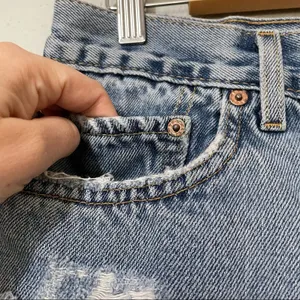 Furst of a Kind Distressed Cut Off Jean Shorts Womens S Festival Denim thumbnail 4