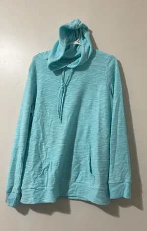 Belle Beach Kim Gravel Women's Light Blue Hoodie Small thumbnail 1