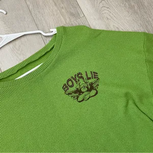 Boys Lie Sweatshirt love bites v2 thermal oversized womens Green (one size) thumbnail 10
