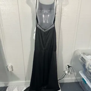 Leena For Mac Duggal Black Spaghetti Strap Dress Size 6 NWT thumbnail 7