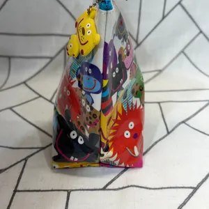 Paperchase Pet Chopz Toiletry Bag Large Multicolor Animal Monster Print NWT thumbnail 4