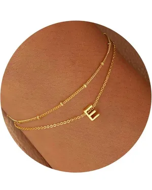 Turandoss Gold plated Initial Bracelet "E" thumbnail 2
