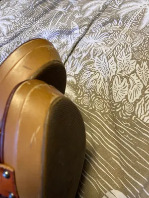 American Eagle Brown Leather Platform Sandals - Unbranded thumbnail 7