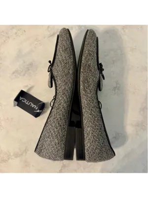 NWT Women's Nautica Kelline Loafers Size 6 Black/White Herringbone Tweed thumbnail 4