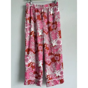 J. Crew Size‎ 6 Women's Pink Pants Relaxed Vintage Paisley Baez Casual Comfort thumbnail 4