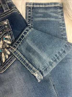 Miss Me Jeans Women's Size 30 Hailey Skinny Jeans Embellished Embroidered Bling thumbnail 8