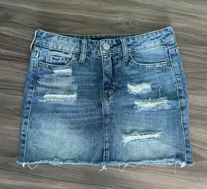Denim Mini Skirt Blue Size 00 thumbnail 1