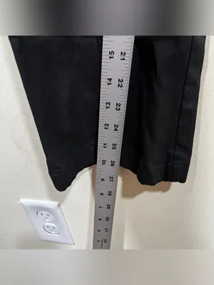 Hill House Pants Women Size Medium Black Claire High Rise Straight Leg Ankle thumbnail 4