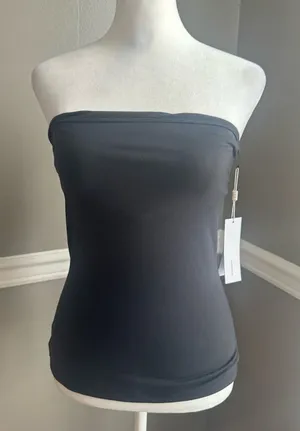 NWT 525 America Black Tube Top XS‎ Long Strapless Bodycon Bandeau Revolve thumbnail 1