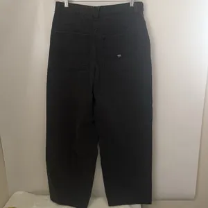 Vans Curbside Pant Womens 29 Washed Black Wide Leg High Rise Skater Baggy thumbnail 2