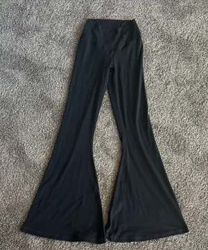 Aerie Black Flare Legging with crossover waist thumbnail 1