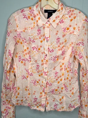 Express Western Cut Floral Shirt thumbnail 5