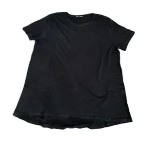 Zara black short-sleeve crew neck t-shirt L thumbnail 1
