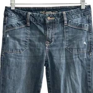 Old Navy Women's Bootcut Jeans Size 6 Blue Stretch Denim‎ 5-Pocket thumbnail 2