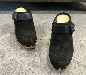 Veronica Beard Dacey Studded Clogs Black 8 thumbnail 1