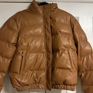 GENERATION LOVE Women’s Camel Brown Vegan Puffer Jacket Size M New thumbnail 2